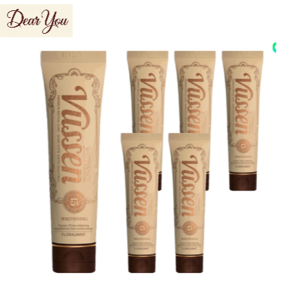 Vussen 15 ยาสีฟันฟอกสีฟันฟลอรัลมิ้นต์, 80g