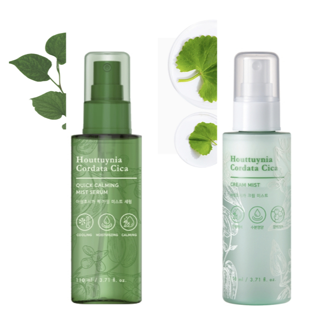 [TONYMOLY Houttuynia Cordata Cica Quick Calming mist Serum/ Cica Cream mist