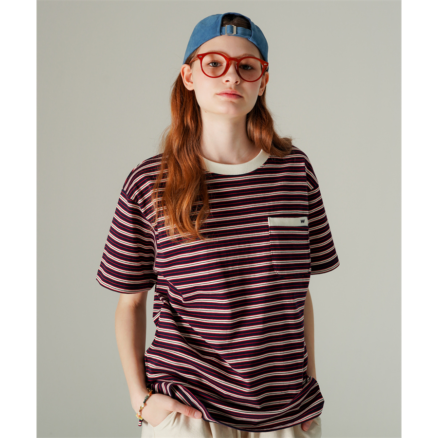 KOREA [ wvproject ] เสื้อยืดแขนสั้น Strappy pocket ของแท้ 100%