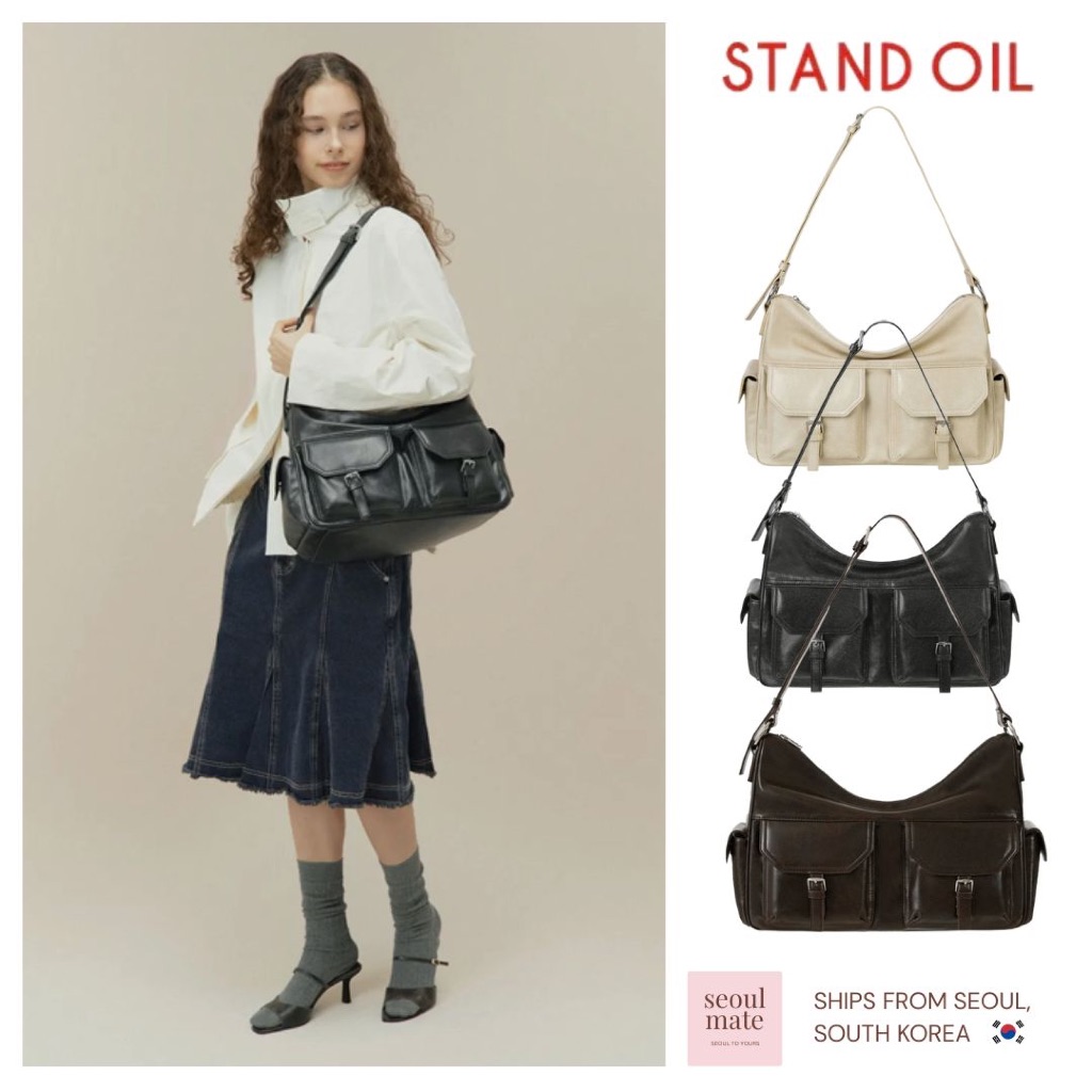 [จากเกาหลี ] STAND OIL Joey Messenger Crossbody Bag