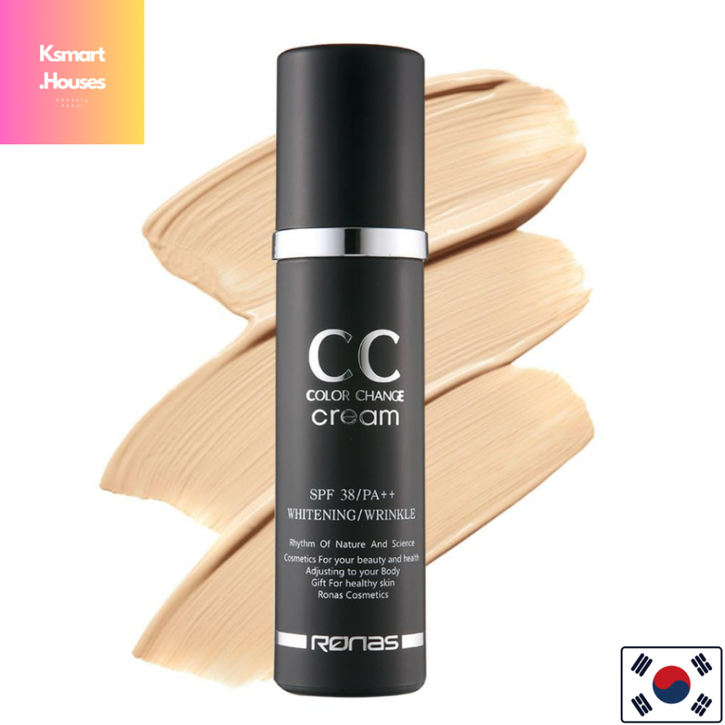 [RONAS] RONAS CC Cream SPF 38 PA+++ UV Protection Sunscreen Foundation เมคอัพเบส เครื่องสําอางความงา