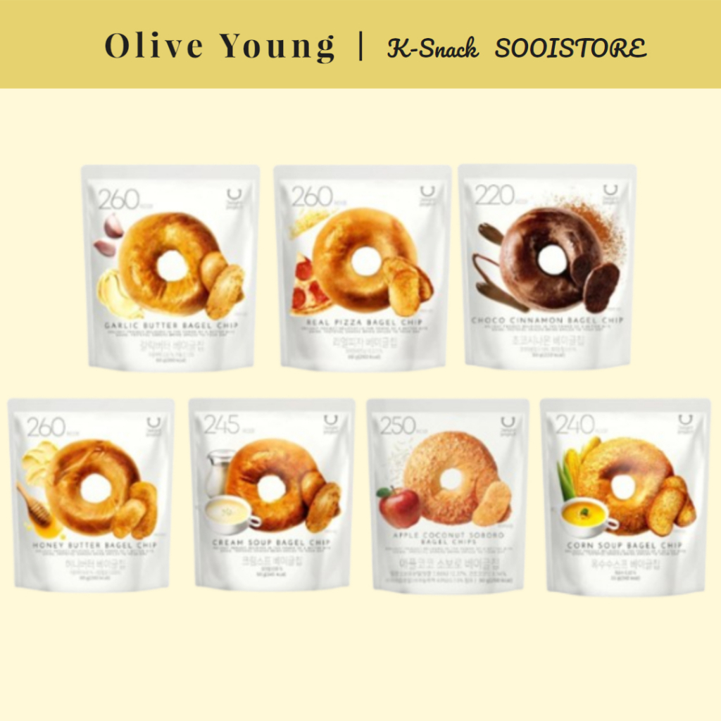 [Olive Young] Delight Project Bagel Chips 7 แบบ