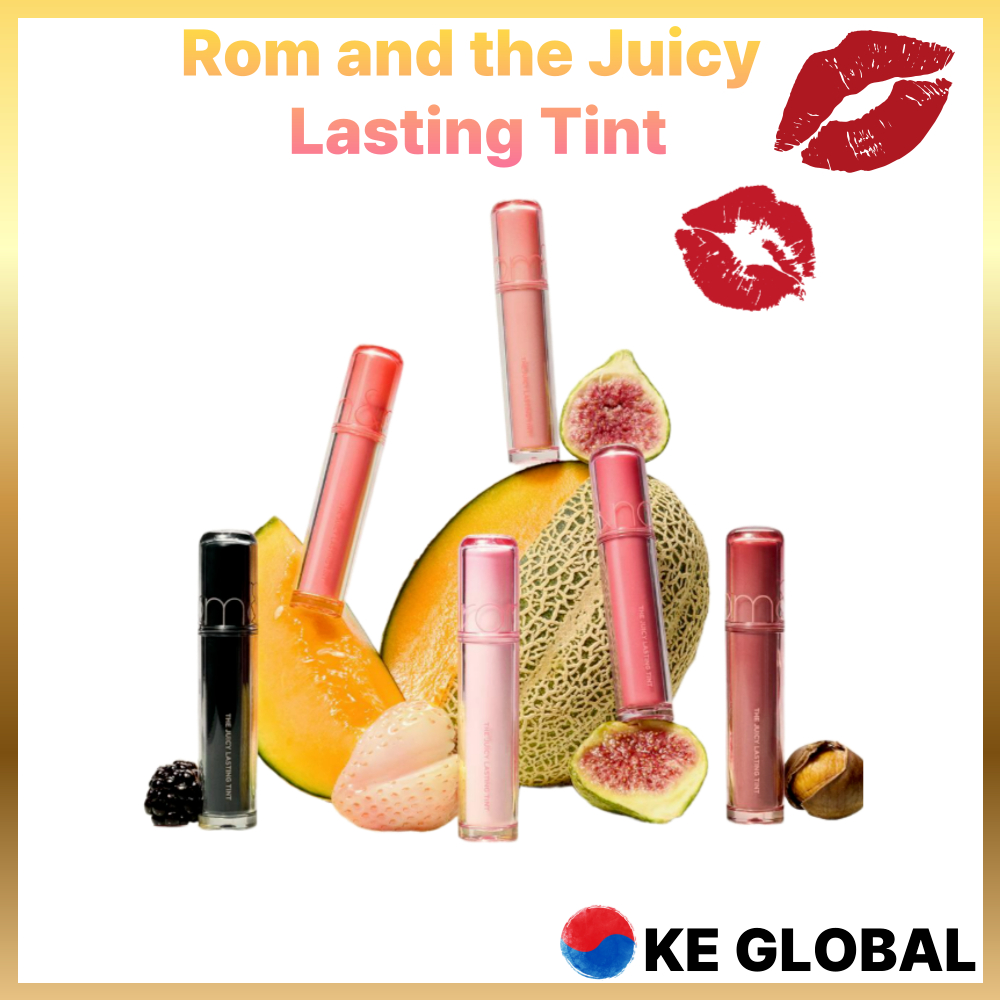[rom&nd] Juicy Lasting Tint – 27 สี | Glossy Long-Lasting Lip Tint (จาก Olive Young 🇰🇷)