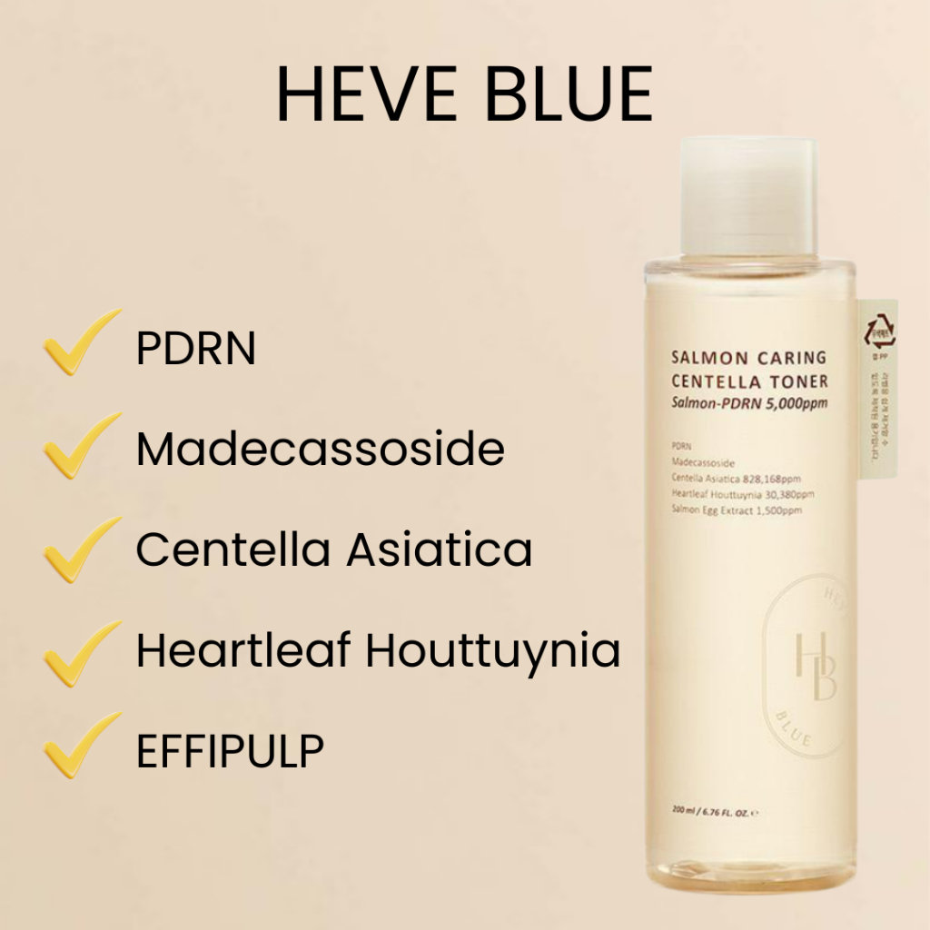 Heve Blue Salmon PDRN Caring Centella Toner 200ml