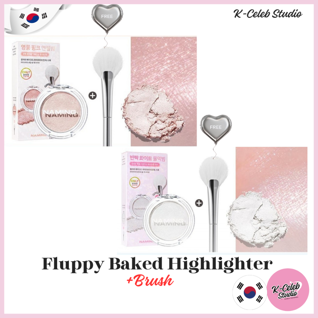 Naming. Fluffy Baked Highlighter (+Brush) 2 สี