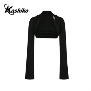 [Kashiko] Kashiko Comfy: Bolero เสื้อคาร์ดิแกน สีดํา