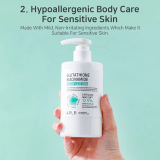 APLB Glutathione Niacinamide Body Lotion 300ml โลชั่นทาผิว กลูต้าไธโอน ไนอาซินาไมด์ บอดี้โลชั่น | เพื่อผิวกายกระจ่างใสเรียบเนียน