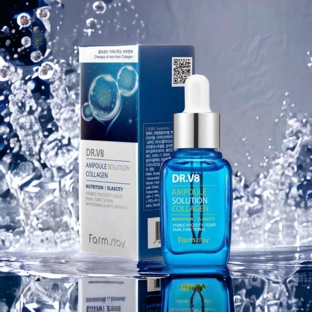Farmstay Dr.V8 Ampoule โซลูชั่นคอลลาเจน 30 มล.