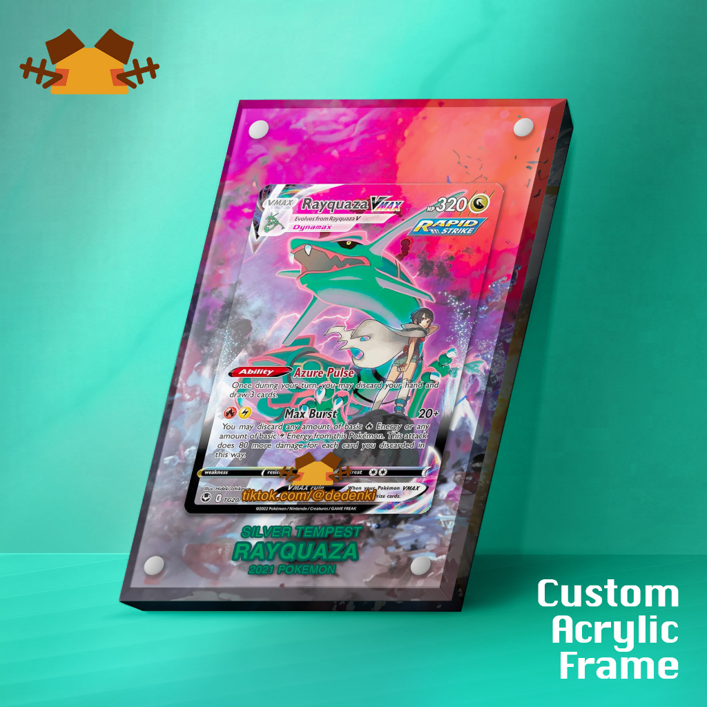 Rayquaza Vmax CSR กรอบอะคริลิคแบบกําหนดเอง