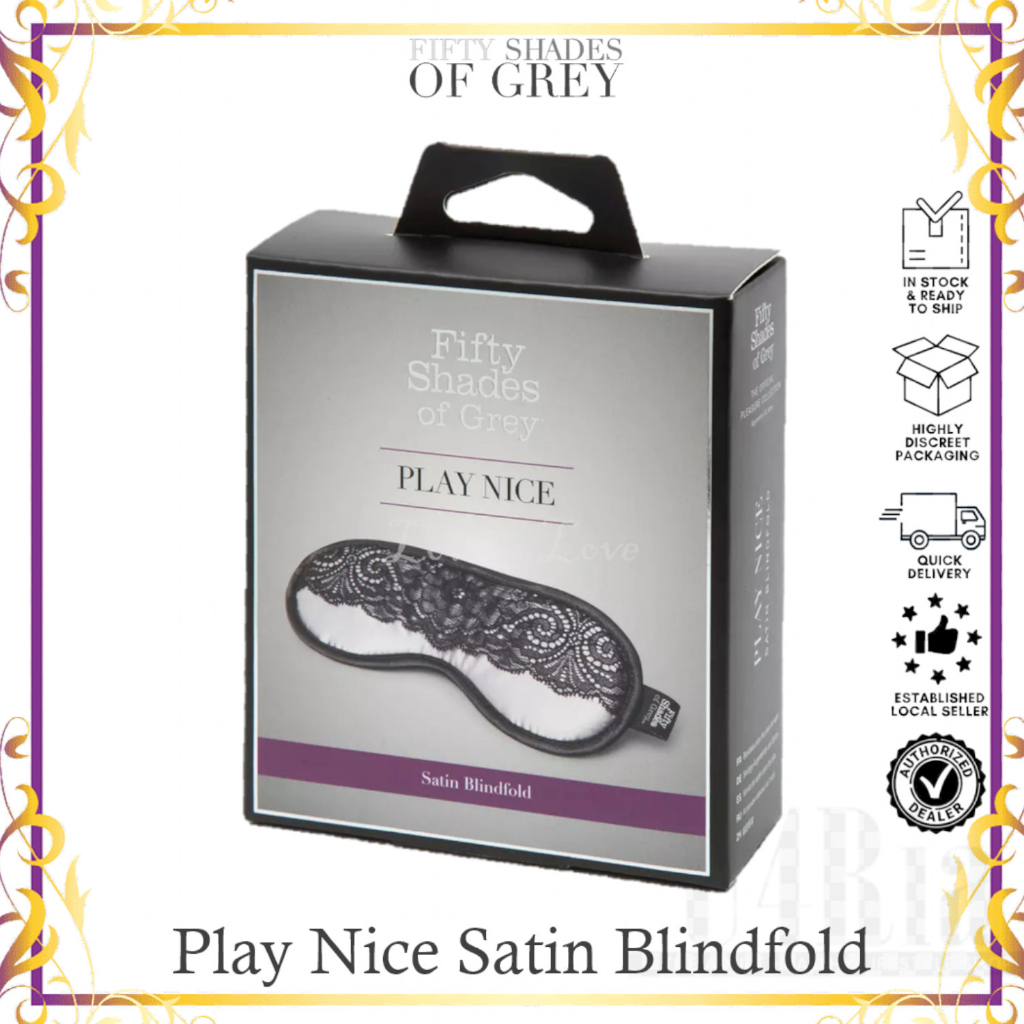 Fifty Shades of Grey Play Nice Satin & Lace Blindfold