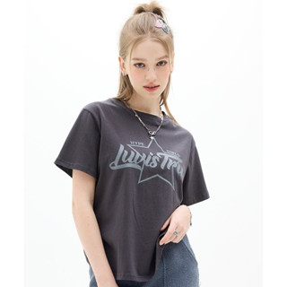 Korea [ LUV IS TURE ] DN STAR LOGO TEE ( 2 สี ) / ของแท้ 100%