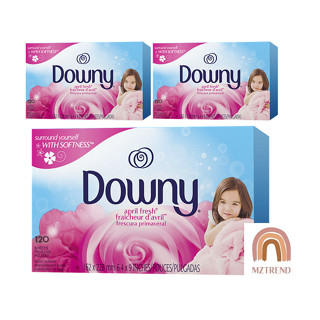 [MZTREND] Downy แผ่นอบแห้ง 120 แผ่น เมษายน สด / ผ้านุ่ม