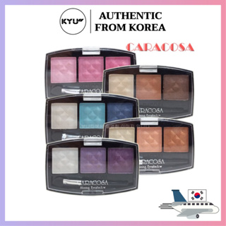 Caracosa อายแชโดว์ 3 สี ปลายฟองน้ําในตัว | Caracosa Eye Shadow