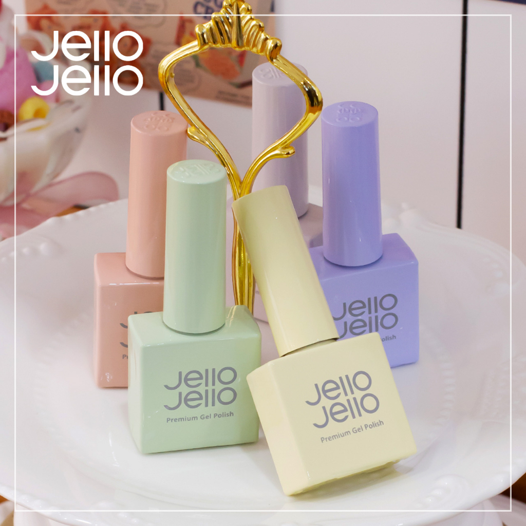 [Jello Jello] ยาทาเล็บเจล สีพรีเมี่ยม * 34 สี * ผลิตในเกาหลี