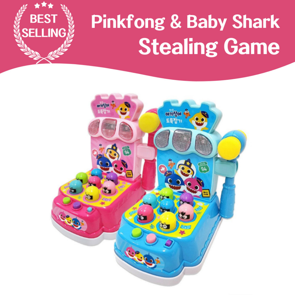 Pinkfong เกมขโมยฉลาม ของเล่นเสริมการเรียนรู้ สําหรับเด็ก ครอบครัว
