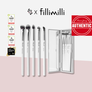 Fillimilli Eye Makeup Brush Set with Mirror Case(5 types)