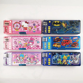 Sanrio Melody Twin Star Pokemon Tomica Batman Multi-Function Pencil Box Case 7002