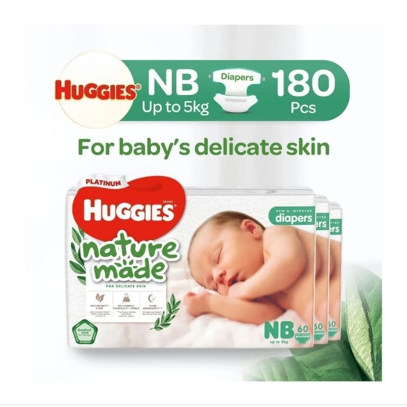 Huggies Naturemade Platinum (แพ็คตัวอย่าง)