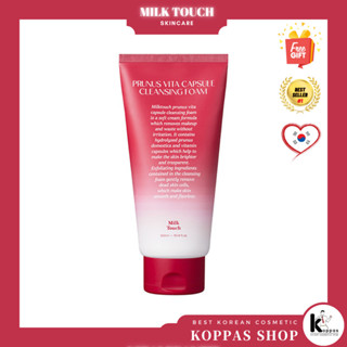 MILK TOUCH Prunus Vita Capsule Cleansing Foam คลีนซิ่งโฟม แคปซูล ขนาด 300 มล.