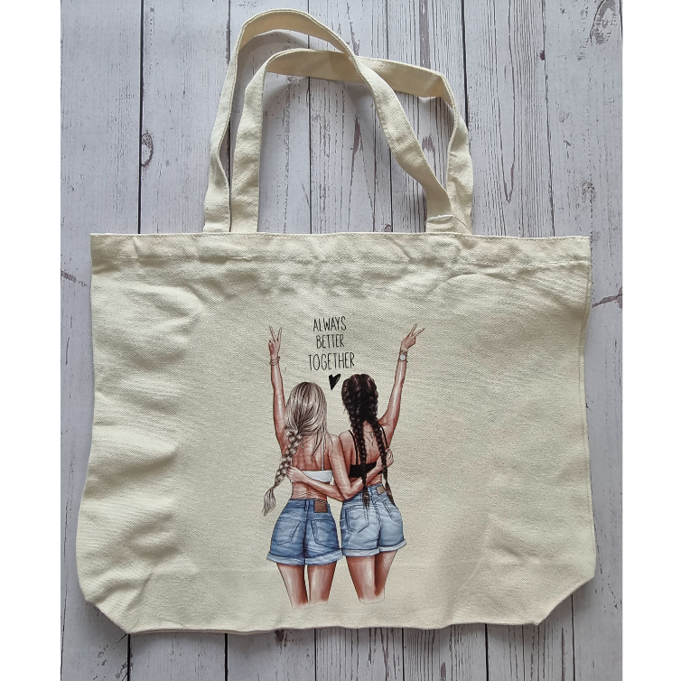 Canvas Tote Bag Recycle Bag Beach Bag [LARGE]