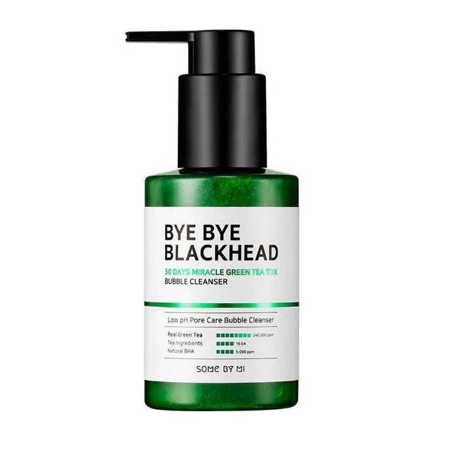 [SOME By MI] Bye Bye Blackhead 30 Days Miracle Green Tea Tox Bubble Cleanser 120 กรัม / VERA LASH's Choice