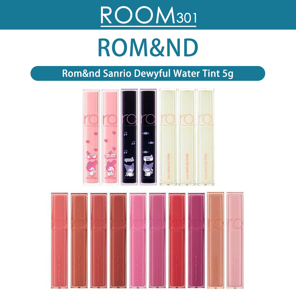 [ROM&ND] Romand X Sanrio Dewyful Water tint ลิปทินท์ 5 กรัม / ลิปทินท์