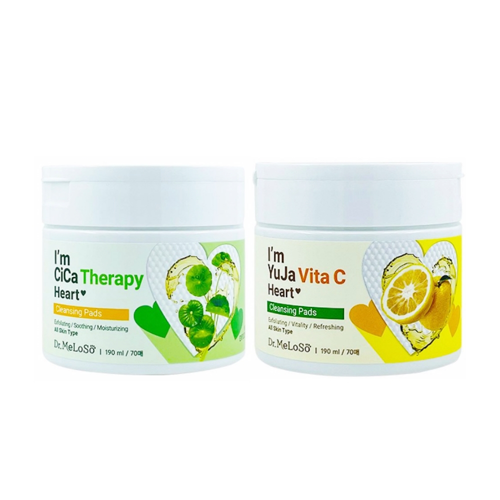 dr.meloso i'm yuja vita c/cica therapy heart cleansing pads(70p)