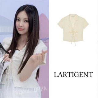 Korea [ LARTIGENT ] L3 เสื้อยืด แขนสั้น / newjeans Hyein twice Jihyo pick ของแท้ 100%