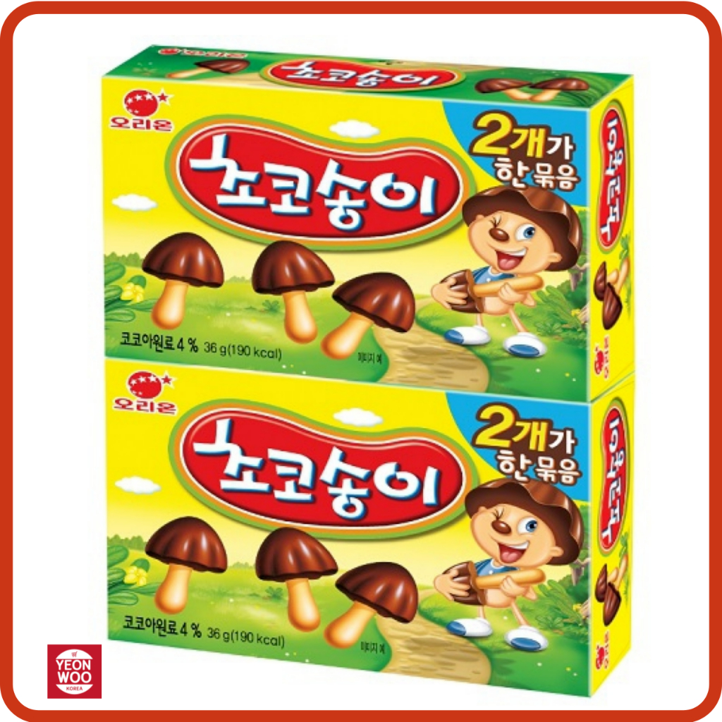 Orion Choco เห็ด 72 กรัม (36 กรัม x 2 แพ็ค)