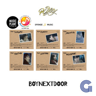 【ของขวัญป๊อบ】 Boynextdoor - 1st EP WHY.. (รุ่นตัวอักษร) ฝาครอบสุ่ม