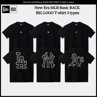 เสื้อยืด พิมพ์ลายโลโก้ MLB Basic BACK BIG 3 แบบ