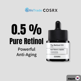 [Cosrx] น้ํามันเรตินอล 0.5 20 มล. อายครีม ต่อต้านริ้วรอย กระจ่างใส จากเกาหลี wetradekorea Retinol TH