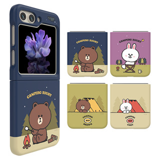 เคสแข็ง แบบบางพิเศษ ลาย Line Friends สําหรับ Galaxy Z Flip5