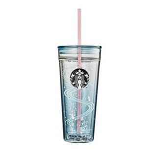 Starbucks Korea 2020 แก้วน้ําเก็บความเย็น ลายปีใหม่ สีฟ้า 591 มล.