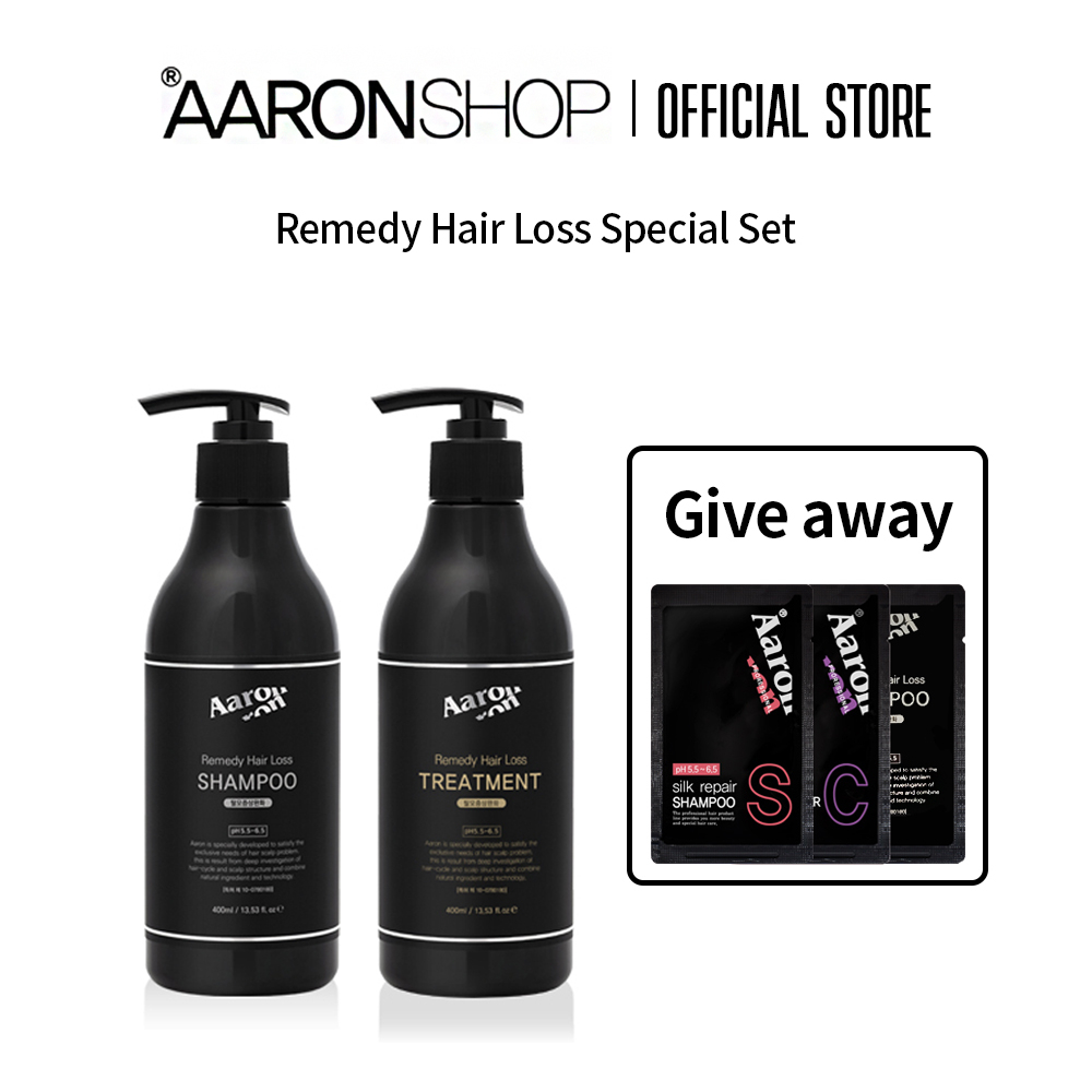 [ Aaronshop Official ] Remedy for hair loss Shampoo Treatment Set 400ml