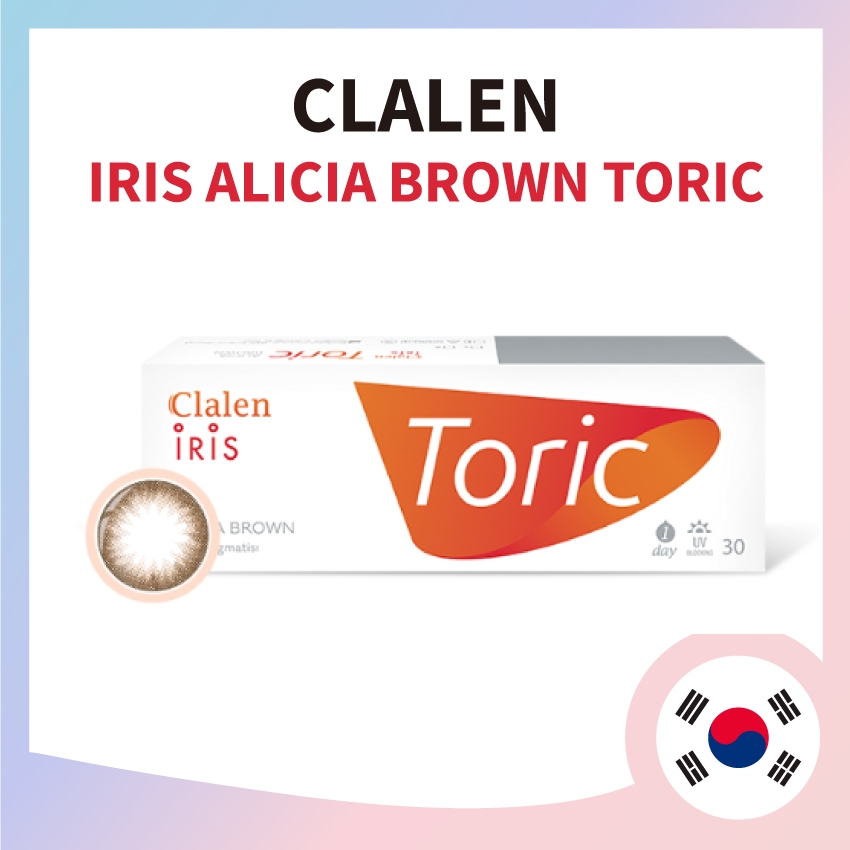 [CLALEN] Iris Alicia Brown 1-day COLOR TORIC / Astigmatism คอนแทคเลนส์ 1 วัน (30 ชิ้นต่อกล่อง)