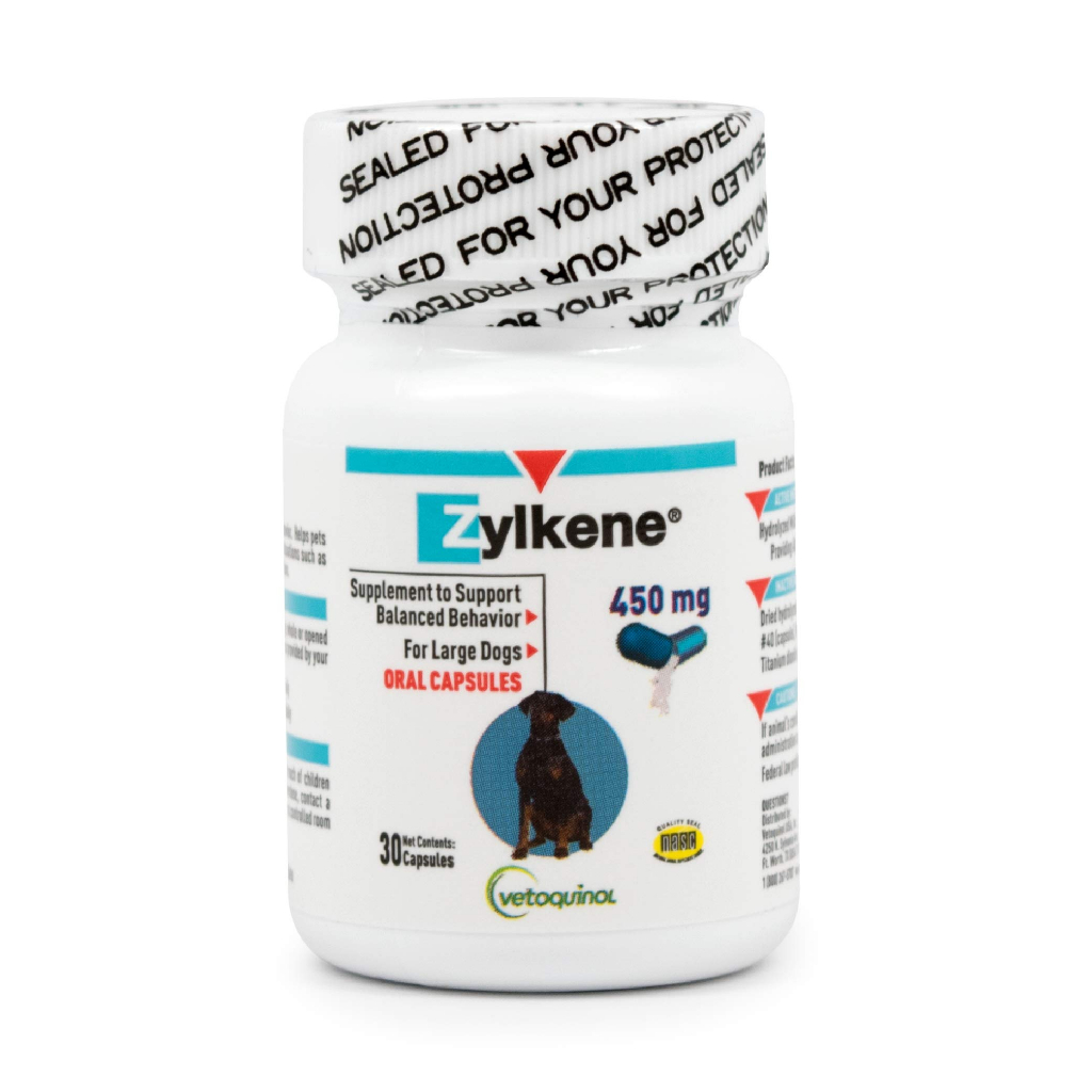 [Vetoquinol] Zylkene for Dogs and Cats 75mg/อาหารเสริมที่ทำให้สงบลง