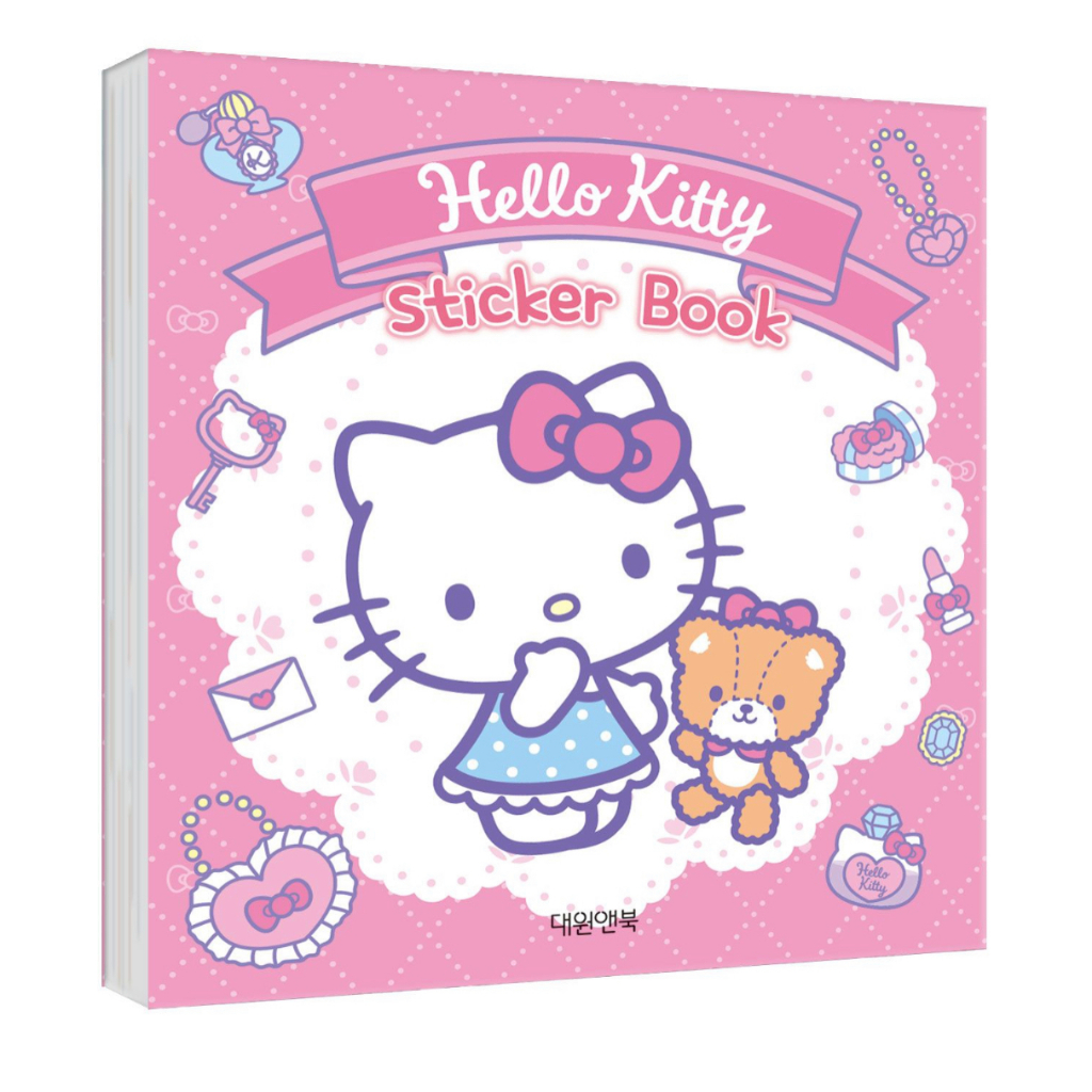 [Sanrio] สติกเกอร์ ลาย คิตตี้ น่ารัก สําหรับติดตกแต่งสมุดโน้ต 24 แผ่น