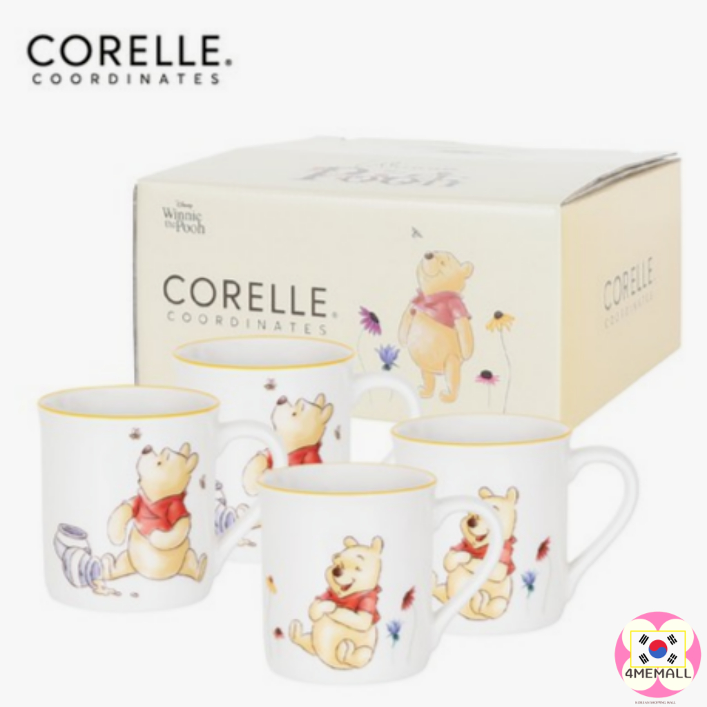 Corelle COORDINATES × Disney Winnie The Pooh ชุดแก้วมักดื่มน้ํา 380 มล.