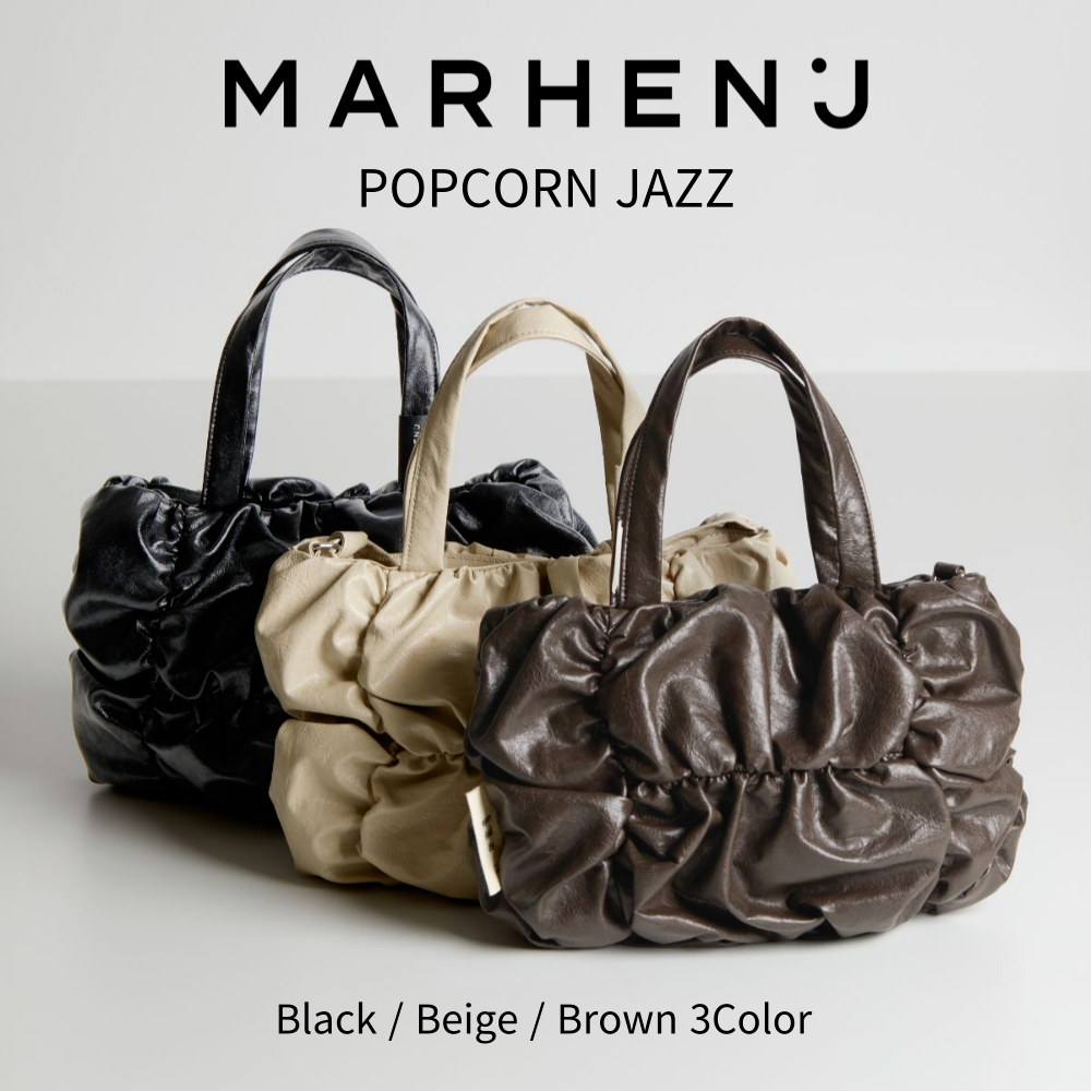 Marhen.j Popcorn Jazz Tote & กระเป๋าสะพายไหล่ 3 สี ของแท้ 100%