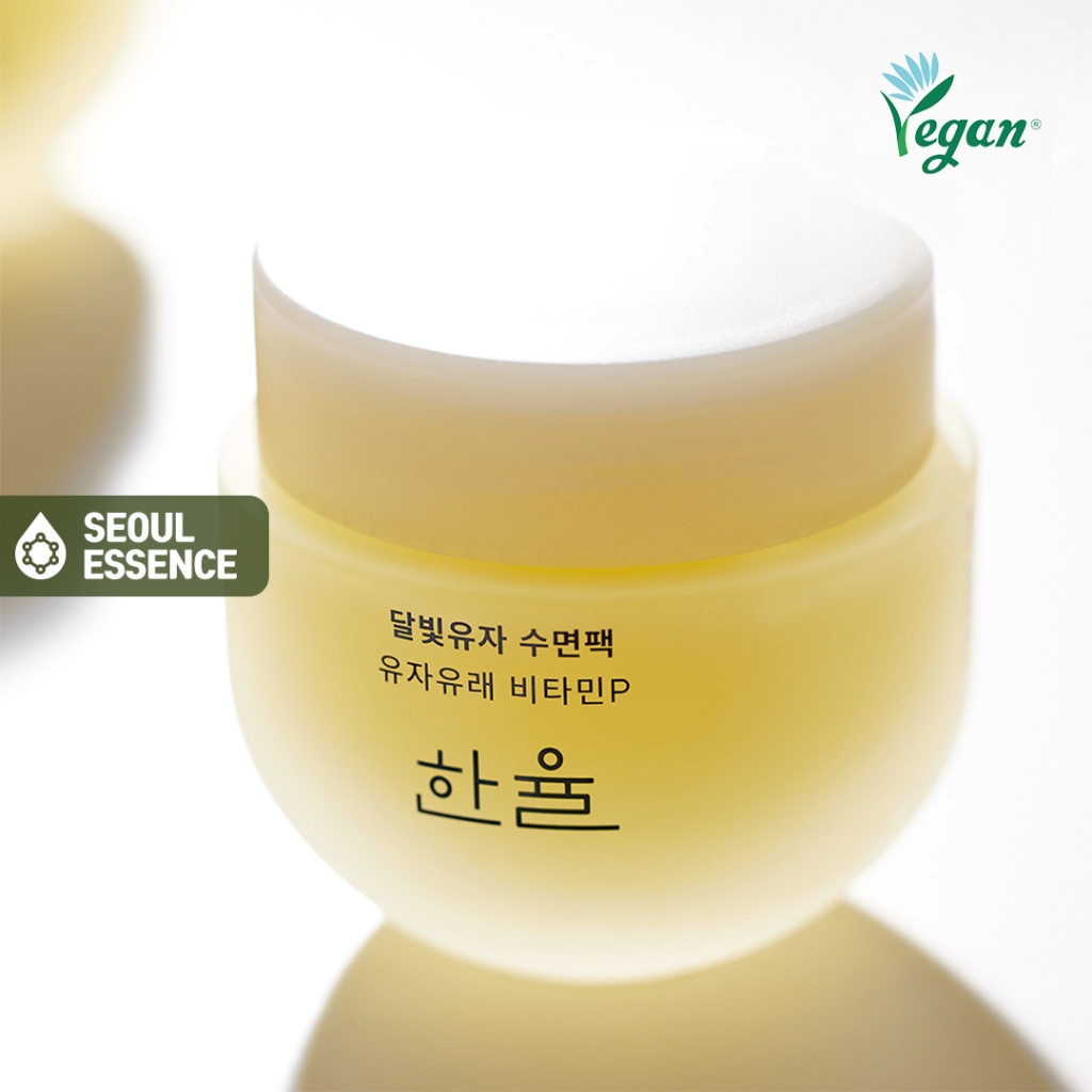 Hanyul Yuja Vitamin Sleeping Mask 70ml - ปรับปรุงสีผิว, เซลล์ผิวที่ตายแล้วและความแห้งกร้าน