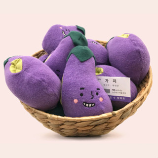 [DINGDOG] ของเล่นจมูกสุนัข ผ้าส่งเสียงดัง - Eggplant