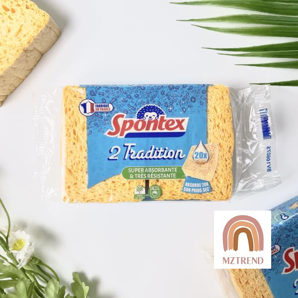 [MZTREND] SPONTEX ฟองน้ำเซลลูโลสที่เป็นมิตรต่อสิ่งแวดล้อม / ผลิตในประเทศฝรั่งเศส