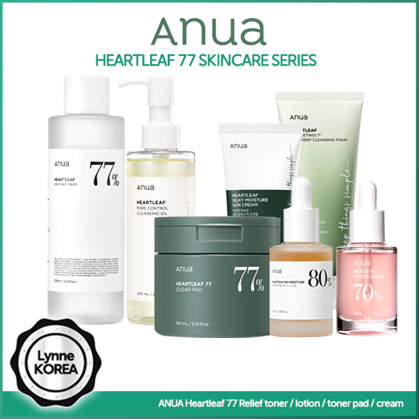 Anua Heartleaf 77% Soothing Toner / Lotion / Toner Pad / Cleasing Oil