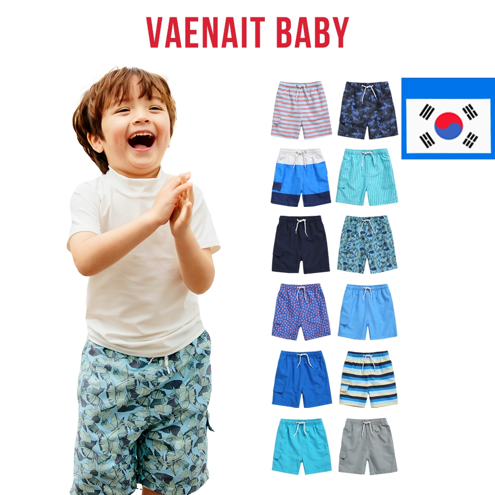 [KOREA Vaenait BABY] กางเกงว่ายน้ําขาสั้น ป้องกันรังสียูวี UPF 50+ 6 เมตร -2 ปี พร้อมซับในตาข่าย และเชือกรัด สําหรับเด็กผู้ชาย และเด็กผู้หญิง