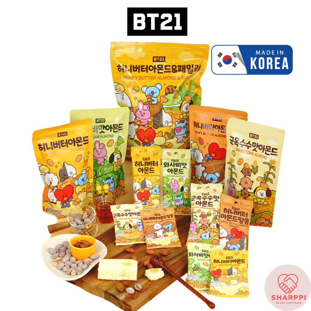Bt21 Korean Honey Butter Almond Hbaf Almond Bultak