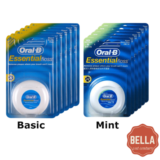 [Oral-B] ไหมขัดฟัน 50 ม. 6p (พื้นฐาน / มิ้นท์)