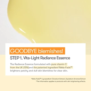 [VT] Cica VITA-LIGHT ALL IN ONE มาสก์หน้า 3 ขั้น วิตามินซีสด 20% ดูแลความกระจ่างใส <Official Flagship>