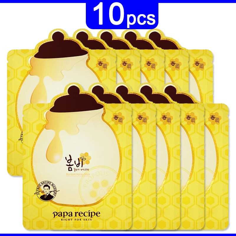 Papa recipe Bombee Honey mask (25 กรัม x 10 แผ่น) มาสก์สูตร / papa recipe Bombee Honey Mask