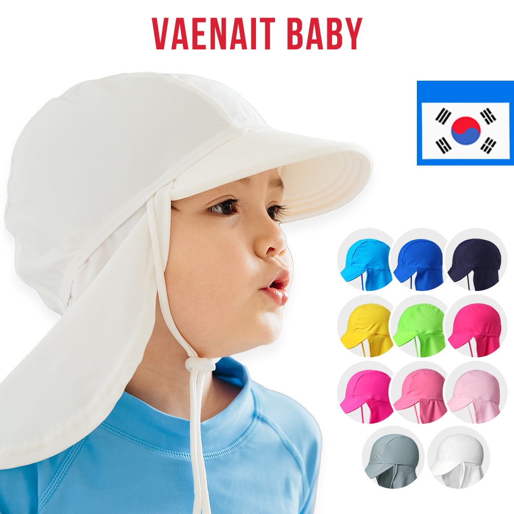 [KOREA Vaenait BABY] หมวกว่ายน้ํา ป้องกันแสงแดด UPF 50+ ป้องกันรังสียูวี สําหรับเด็กวัยหัดเดิน 7 ปี